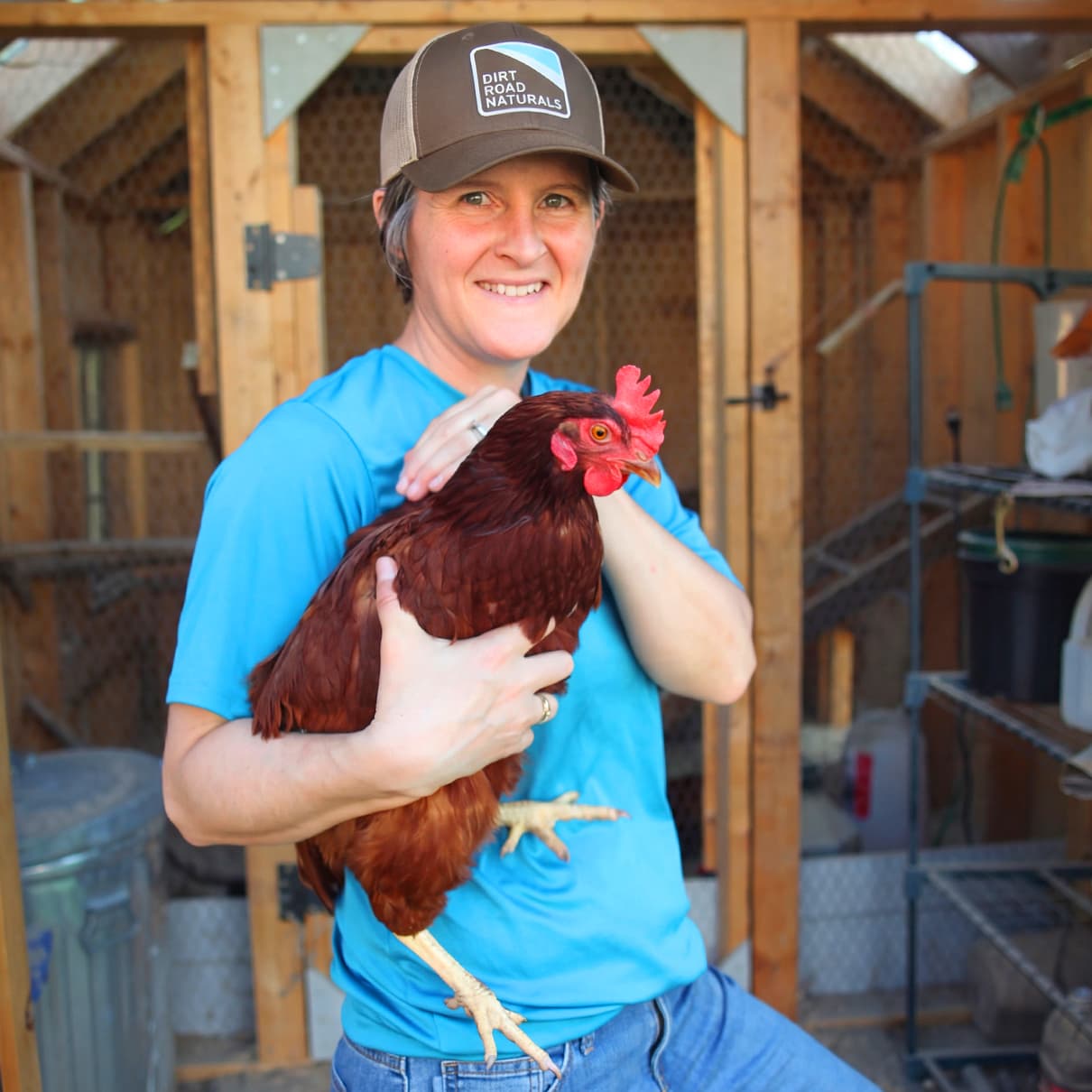 Our Co-founder, Emily Mitchell is a farmer who cares deeply about the health of her family, her animals, and her community.